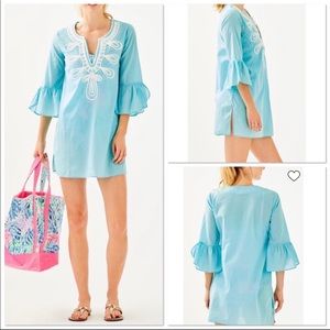 Lilly Pulitzer aqua “Piet” coverup